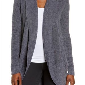 Barefoot Dreams CozyChic Lite Circle Cardi in Pacific Blue XS/S